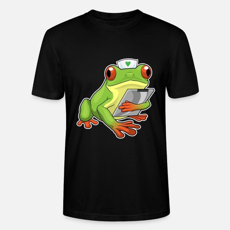 Infirmière grenouille - T-shirt bio CRAFTER Stanley Stella Unisexe - noir