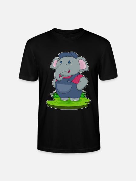 Atelier ouvrier de mécanicien d’éléphants - T-shirt bio CRAFTER Stanley Stella Unisexe - noir