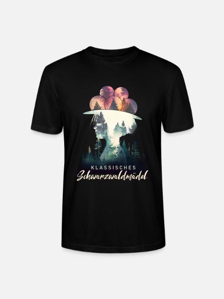 Klassisches Schwarzwaldmädel Schwarzwald Bollenhut - Stanley/Stella Unisex Bio-T-Shirt CRAFTER - Schwarz