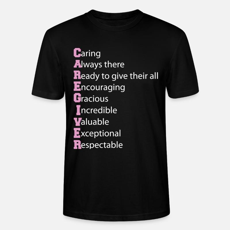Définition de l’aidant Aidant âgé - T-shirt bio CRAFTER Stanley Stella Unisexe - noir