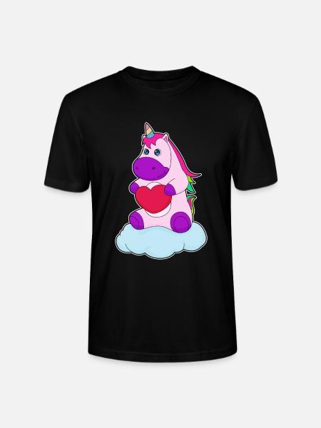 Unicorn Heart - Stanley/Stella CRAFTER Unisex Organic T-Shirt - black