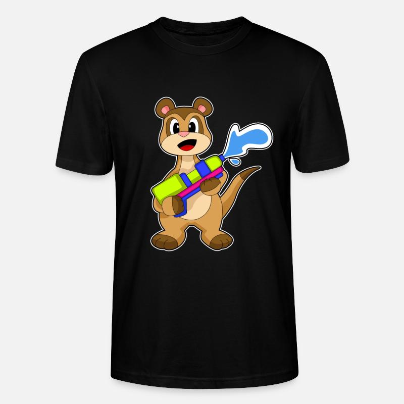 Pistolet à eau suricate - T-shirt bio CRAFTER Stanley Stella Unisexe - noir