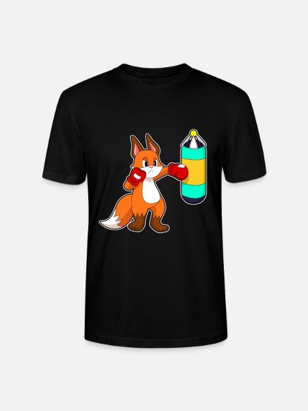 Fuchs Boxer Boxsack Boxen - Stanley/Stella Unisex Bio-T-Shirt CRAFTER - Schwarz