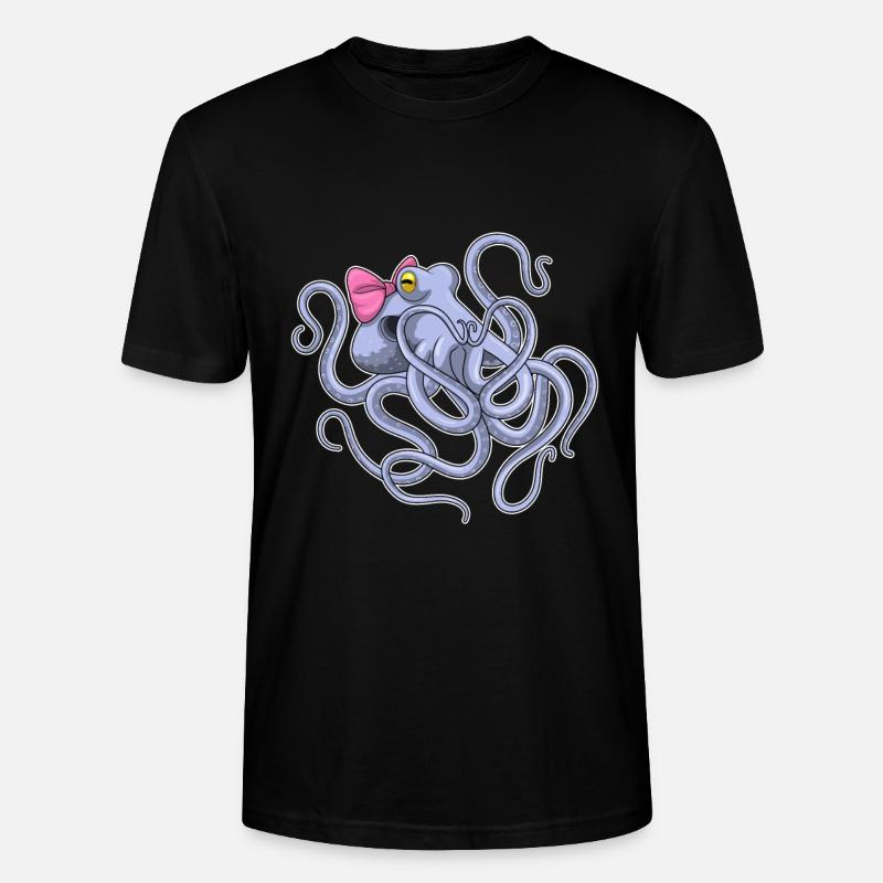 Boucle de pieuvre - T-shirt bio CRAFTER Stanley Stella Unisexe - noir