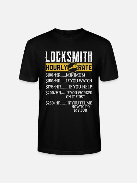 Locksmith Hourly rates Locksmith - Stanley/Stella CRAFTER Unisex Organic T-Shirt - black