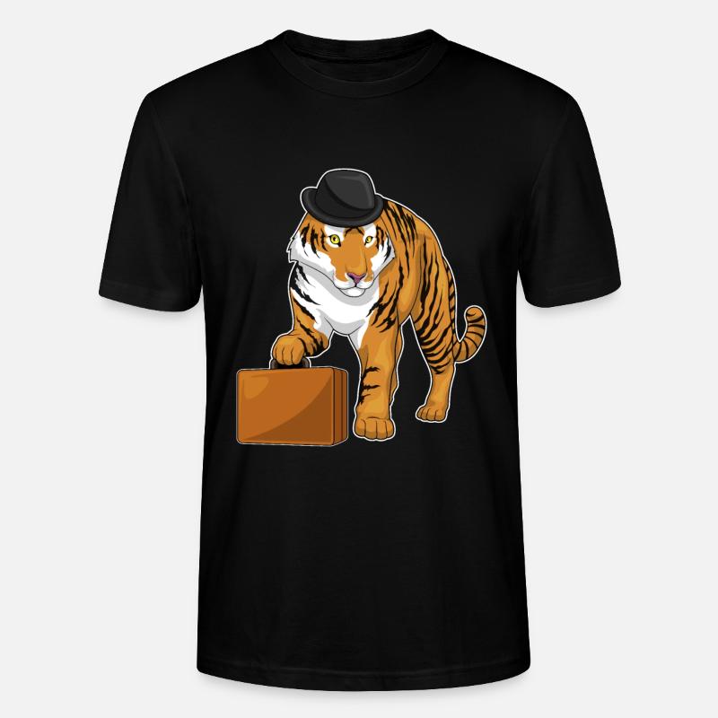 Porte-documents Tiger - T-shirt bio CRAFTER Stanley Stella Unisexe - noir