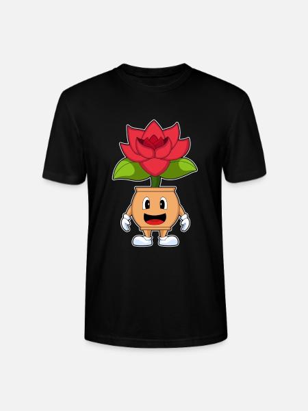 Rose drôle - T-shirt bio CRAFTER Stanley Stella Unisexe - noir