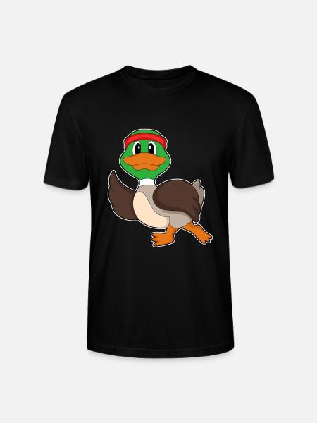 Duck Jogger Jogging Sport - Stanley/Stella CRAFTER Unisex Organic T-Shirt - black