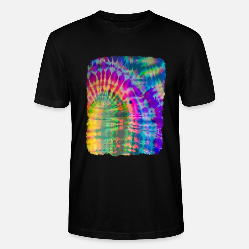Tie Dye Batik - Stanley/Stella Unisex Bio-T-Shirt CRAFTER - Schwarz
