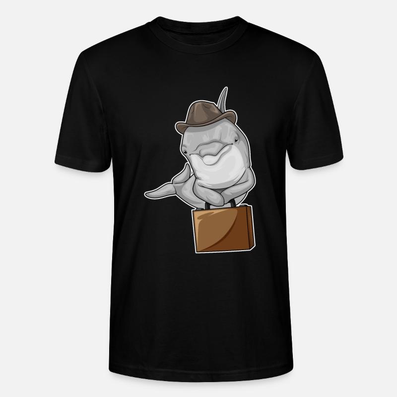Porte-documents Delfin Entrepreneur - T-shirt bio CRAFTER Stanley Stella Unisexe - noir