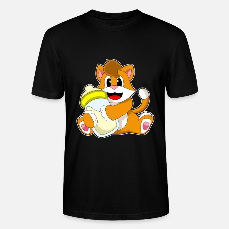 Lait biberon pour chat - T-shirt bio CRAFTER Stanley Stella Unisexe - noir