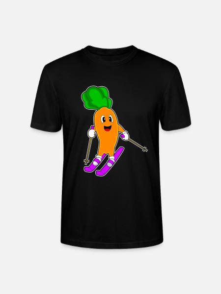Carrot Skier Ski - Stanley/Stella CRAFTER Unisex Organic T-Shirt - black