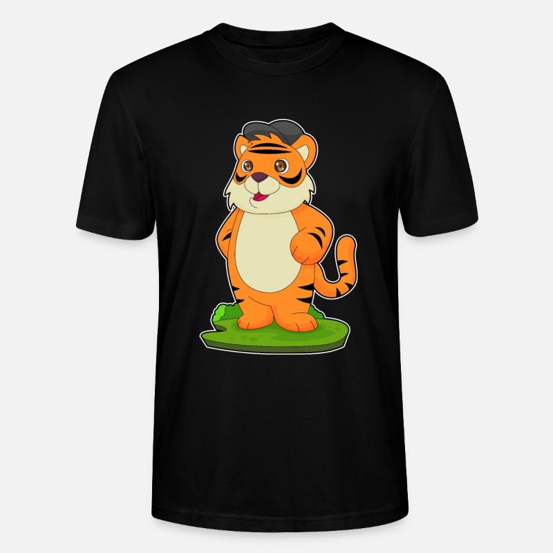 Tiger Cap - Stanley/Stella Unisex Bio-T-Shirt CRAFTER - Schwarz