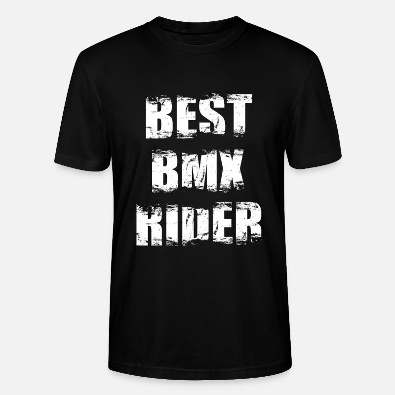 BMX Radfahrer Spruch - Stanley/Stella Unisex Bio-T-Shirt CRAFTER - Schwarz