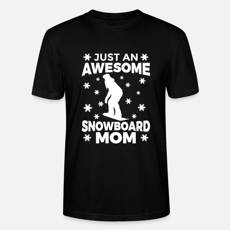 Tolle Snowboard Mutter - Stanley/Stella Unisex Bio-T-Shirt CRAFTER - Schwarz