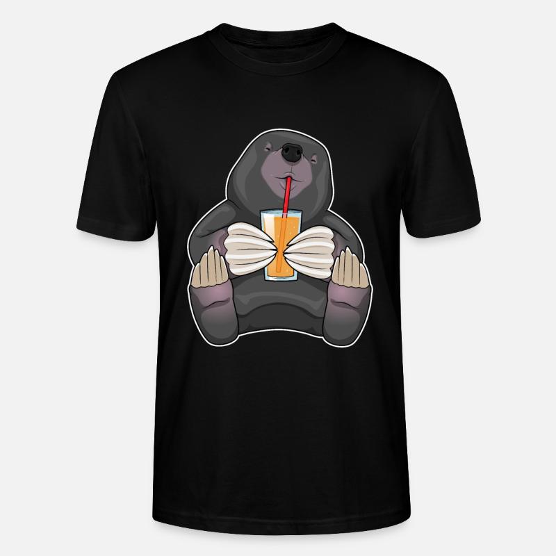 Maulwurf Saft Strohhalm - Stanley/Stella Unisex Bio-T-Shirt CRAFTER - Schwarz