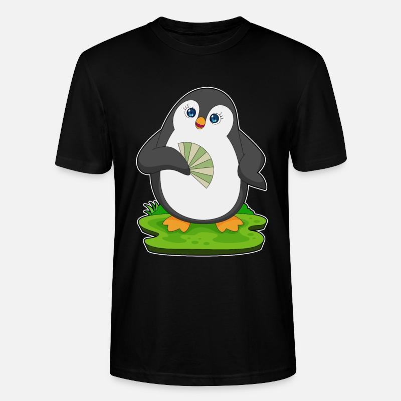 Pinguin Handventilator - Stanley/Stella Unisex Bio-T-Shirt CRAFTER - Schwarz