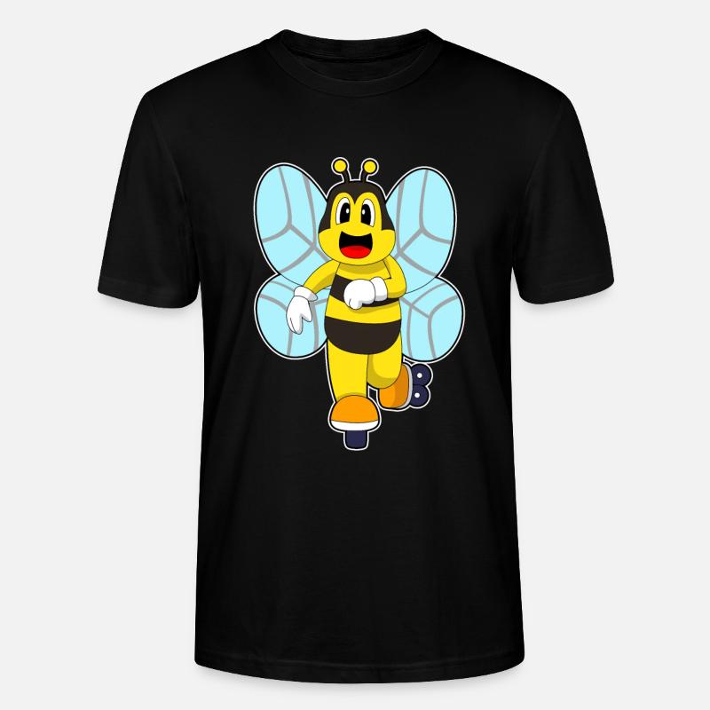 Biene Inline skating Inline skates - Stanley/Stella Unisex Bio-T-Shirt CRAFTER - Schwarz