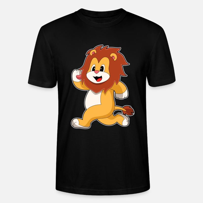 Löwe Jogger Joggen - Stanley/Stella Unisex Bio-T-Shirt CRAFTER - Schwarz
