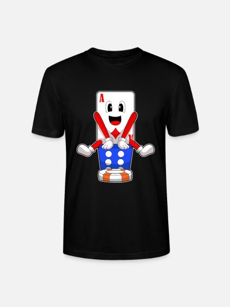 Poker Poker Chips Poker Cards - Stanley/Stella CRAFTER Unisex Organic T-Shirt - black