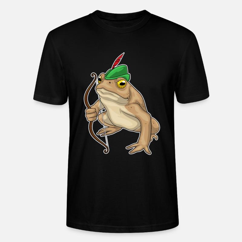 Arc de grenouille Archer - T-shirt bio CRAFTER Stanley Stella Unisexe - noir