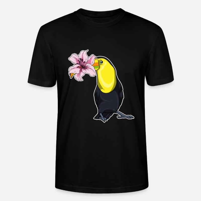Lys toucan - T-shirt bio CRAFTER Stanley Stella Unisexe - noir