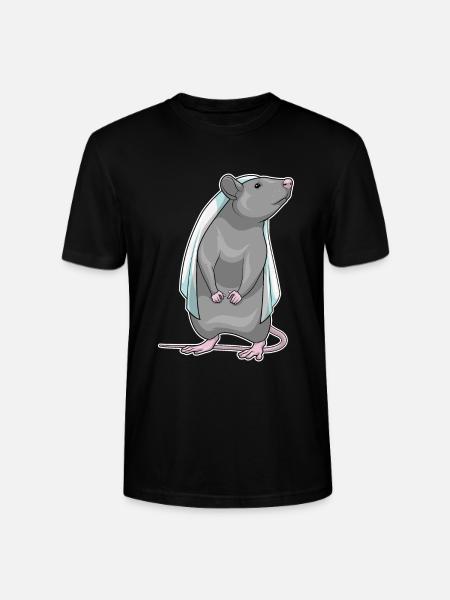 Rat Bridal Veil Wedding - Stanley/Stella CRAFTER Unisex Organic T-Shirt - black