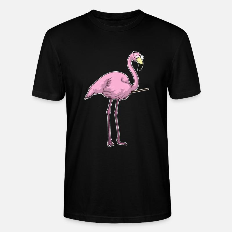 Flamingo Lehrer Pointer - Stanley/Stella Unisex Bio-T-Shirt CRAFTER - Schwarz