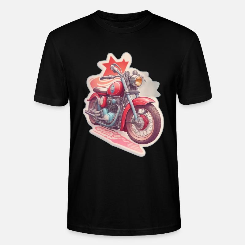 Motorrad Design - Stanley/Stella Unisex Bio-T-Shirt CRAFTER - Schwarz