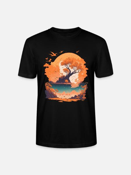 Pure nature Holiday Relaxation - Stanley/Stella CRAFTER Unisex Organic T-Shirt - black