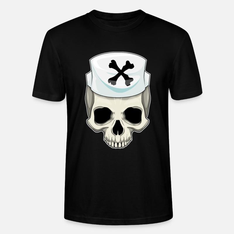 Infirmière crânienne - T-shirt bio CRAFTER Stanley Stella Unisexe - noir