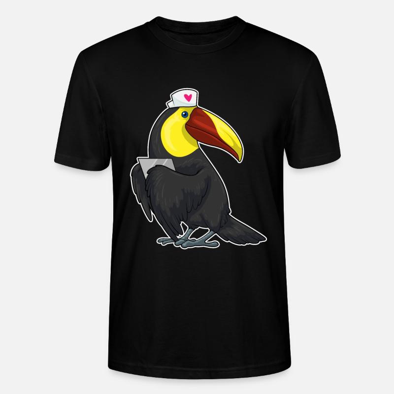 Bloc-notes de Toucan Nurse - T-shirt bio CRAFTER Stanley Stella Unisexe - noir