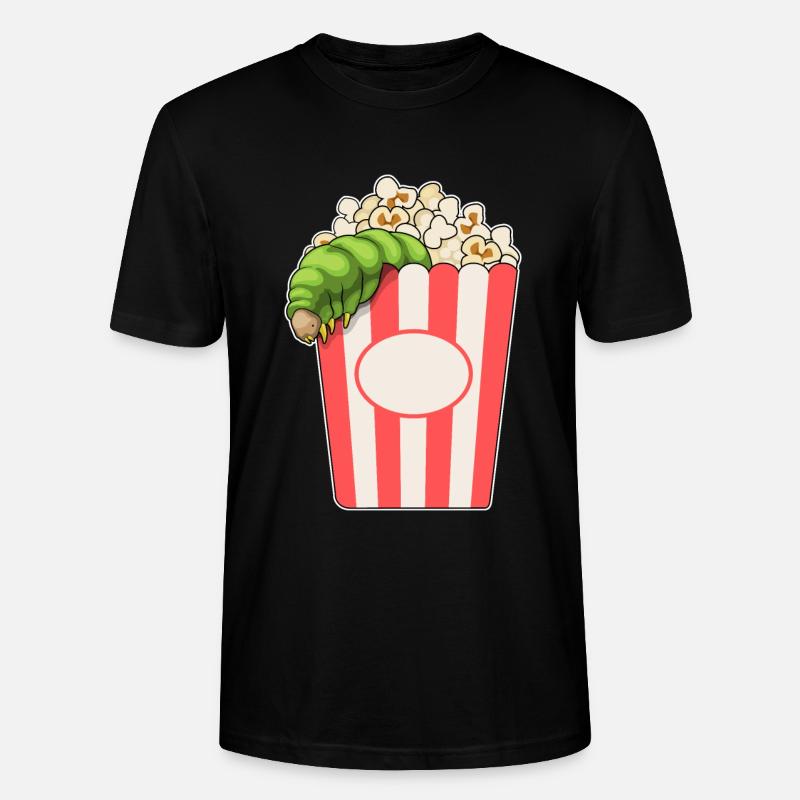 Maïs soufflé chenille - T-shirt bio CRAFTER Stanley Stella Unisexe - noir