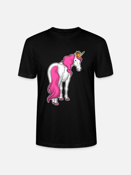 Unicorn Crown - Stanley/Stella CRAFTER Unisex Organic T-Shirt - black