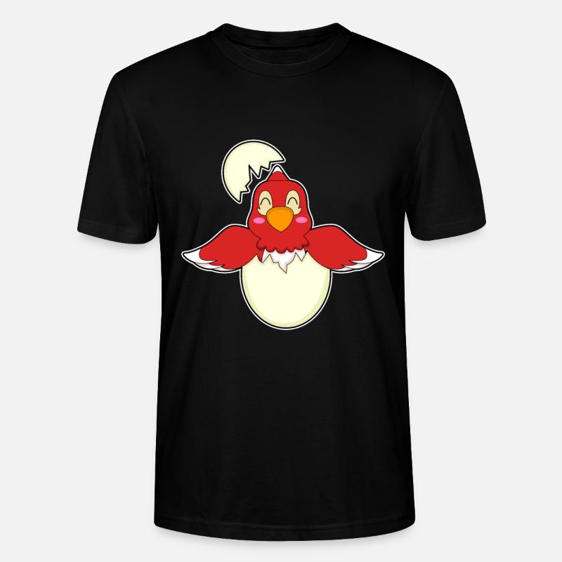 Papagei Ei - Stanley/Stella Unisex Bio-T-Shirt CRAFTER - Schwarz
