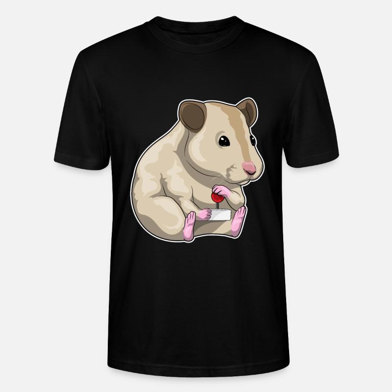 Hamster Gamer Controller - Stanley/Stella Unisex Bio-T-Shirt CRAFTER - Schwarz