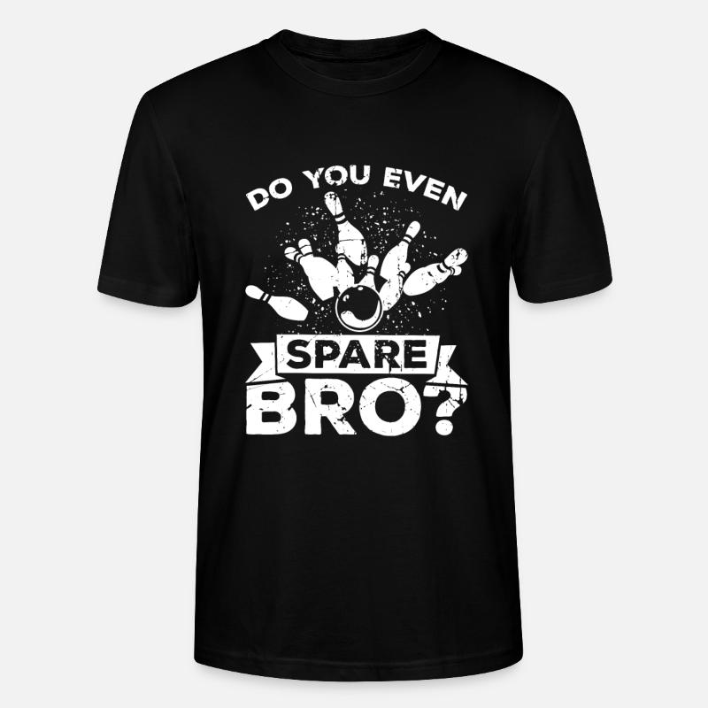 Lustiger Bowling Spruch - Stanley/Stella Unisex Bio-T-Shirt CRAFTER - Schwarz