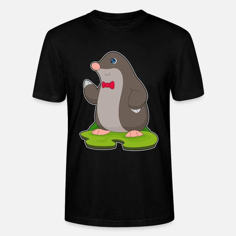 Noeud papillon Mole Gentleman - T-shirt bio CRAFTER Stanley Stella Unisexe - noir