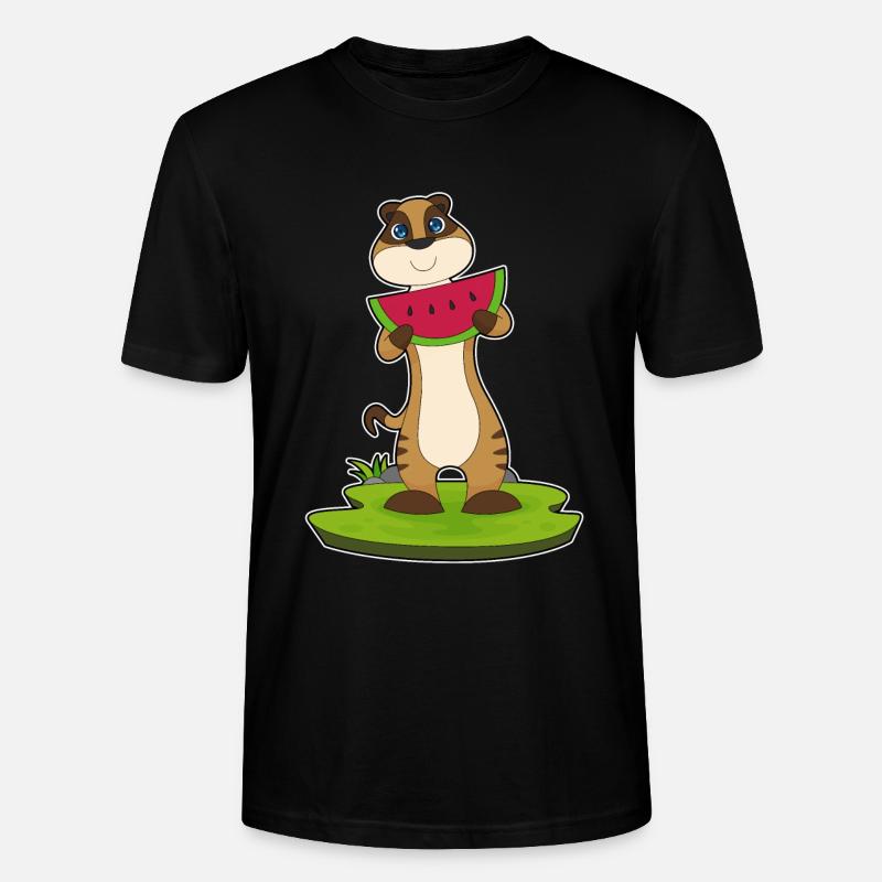 Suricate fruit de pastèque - T-shirt bio CRAFTER Stanley Stella Unisexe - noir