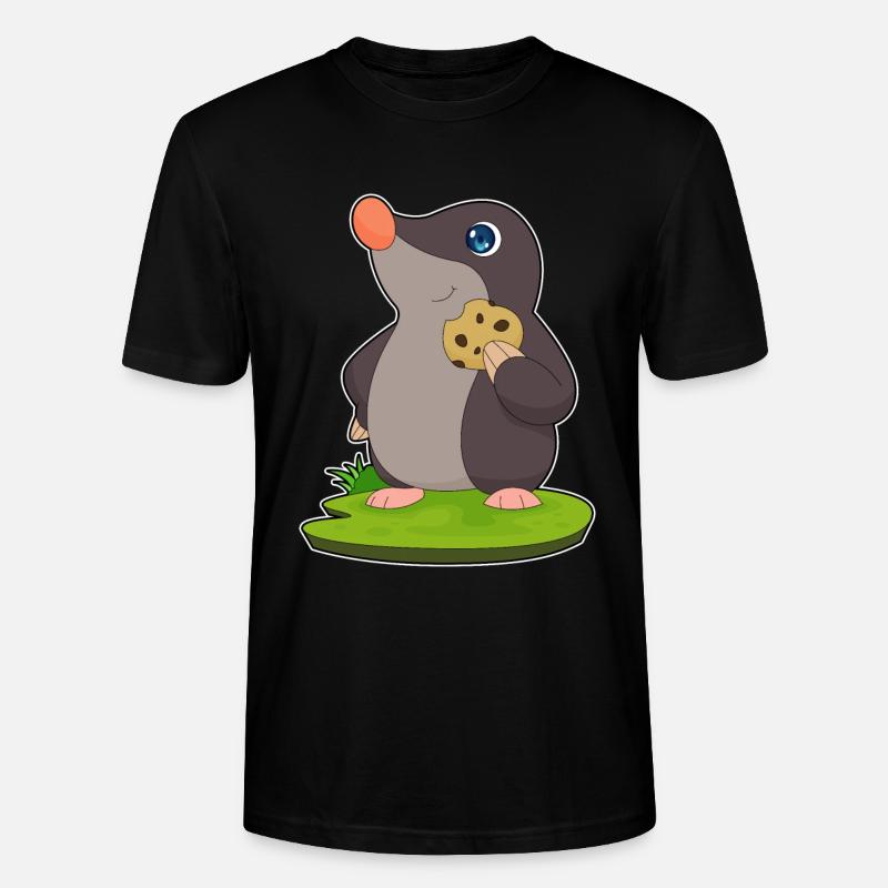 Mole Cookie - Stanley/Stella CRAFTER Unisex Organic T-Shirt - black