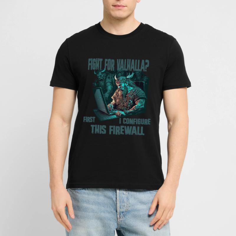 Firewall first Wikinger programmierer Stanley/Stella Unisex Bio-T-Shirt CRAFTER