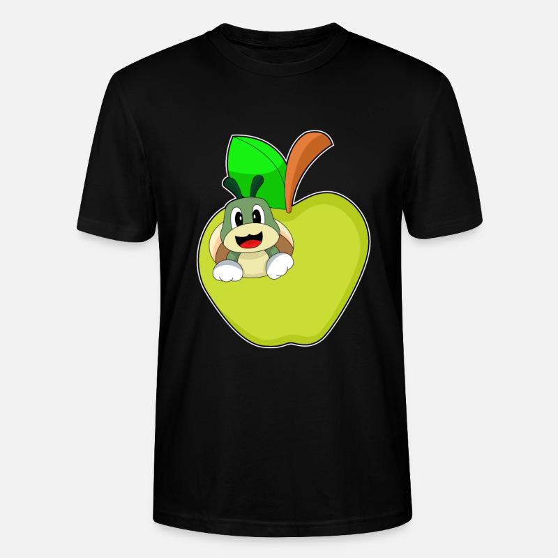 Pomme chenille - T-shirt bio CRAFTER Stanley Stella Unisexe - noir