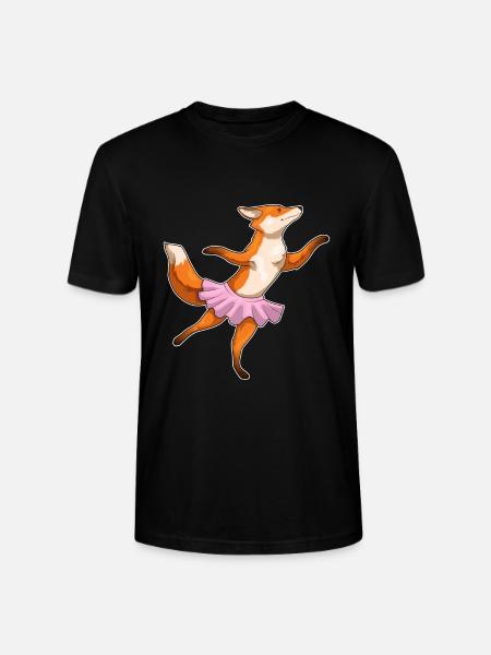 Fox Ballerina Ballet Dance - Stanley/Stella CRAFTER Unisex Organic T-Shirt - black