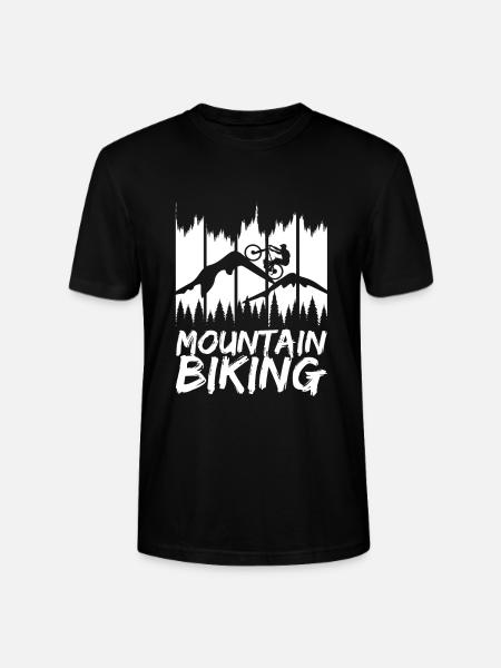 Fun mountain biking - Stanley/Stella CRAFTER Unisex Organic T-Shirt - black