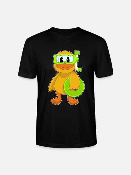 Duck Diver Snorkel Diving - Stanley/Stella CRAFTER Unisex Organic T-Shirt - black