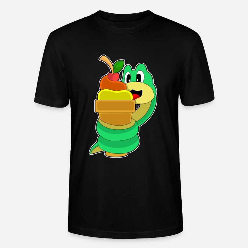 Crème glacée gaufre serpent - T-shirt bio CRAFTER Stanley Stella Unisexe - noir
