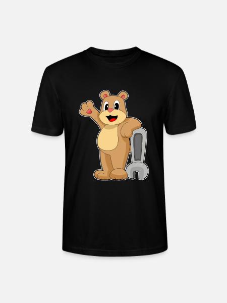 Atelier de clés mécaniques Bear - T-shirt bio CRAFTER Stanley Stella Unisexe - noir