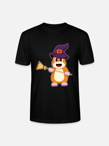 Balai sorcier hamster - T-shirt bio CRAFTER Stanley Stella Unisexe - noir