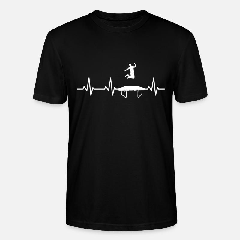 Trampolin Herzschlag - Stanley/Stella Unisex Bio-T-Shirt CRAFTER - Schwarz
