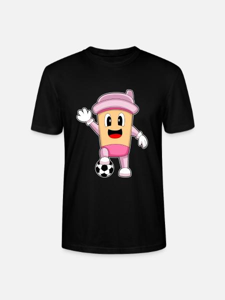 Coffee Soccer Player Soccer - Stanley/Stella CRAFTER Unisex Organic T-Shirt - black